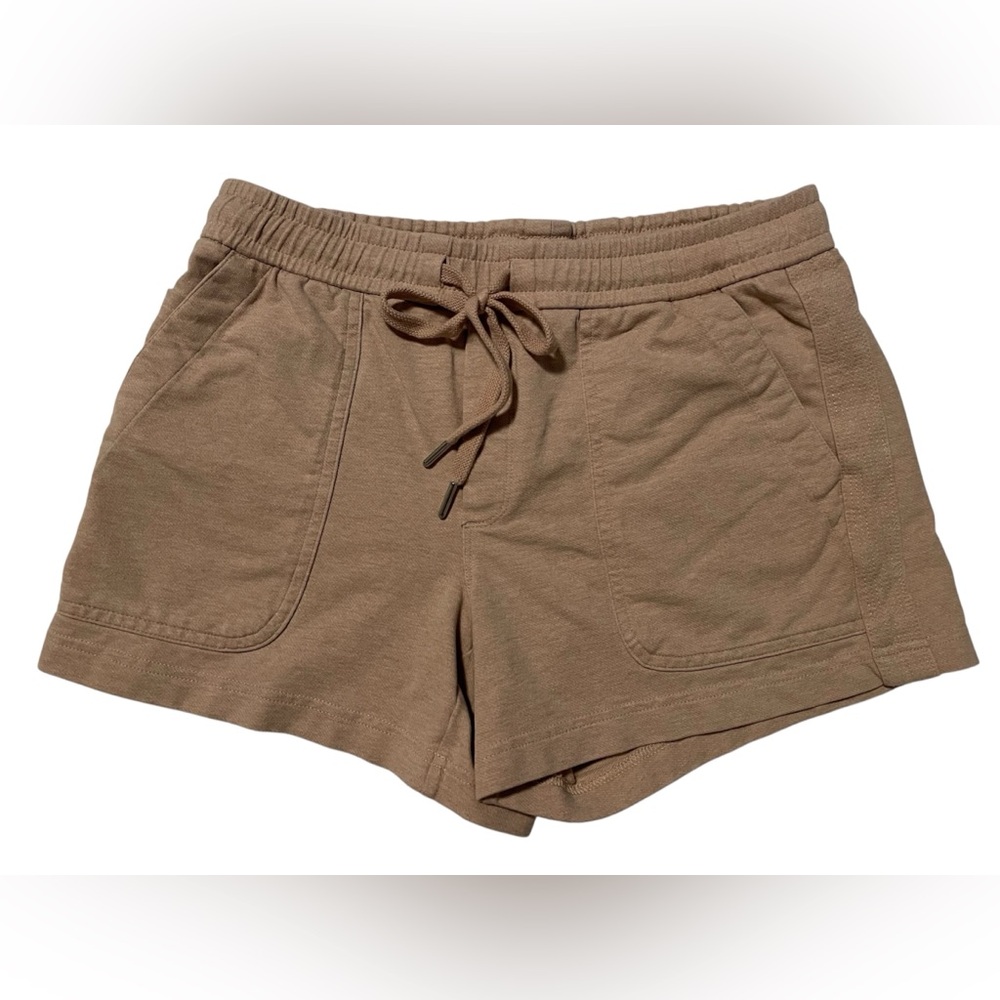 Athleta Farallon Heathered Short Mocha Latte Shorts, Size 6